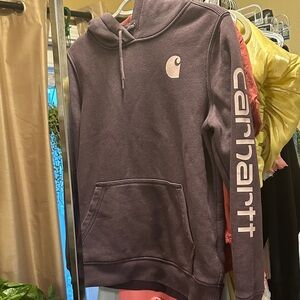 Carhartt Men's Dark Purple Hoodie